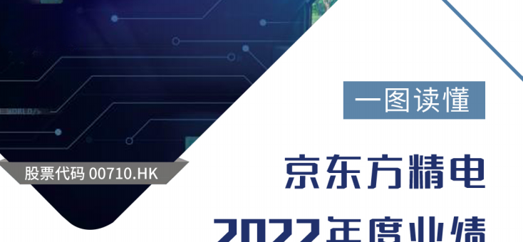 京東方精電2022年度業績-一圖讀懂